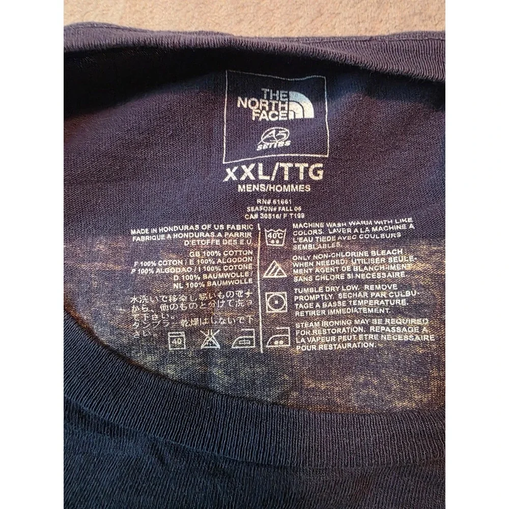 The North Face Long Sleeve T-Shirt Mens XXL Blue A5 Series Graphic Tee